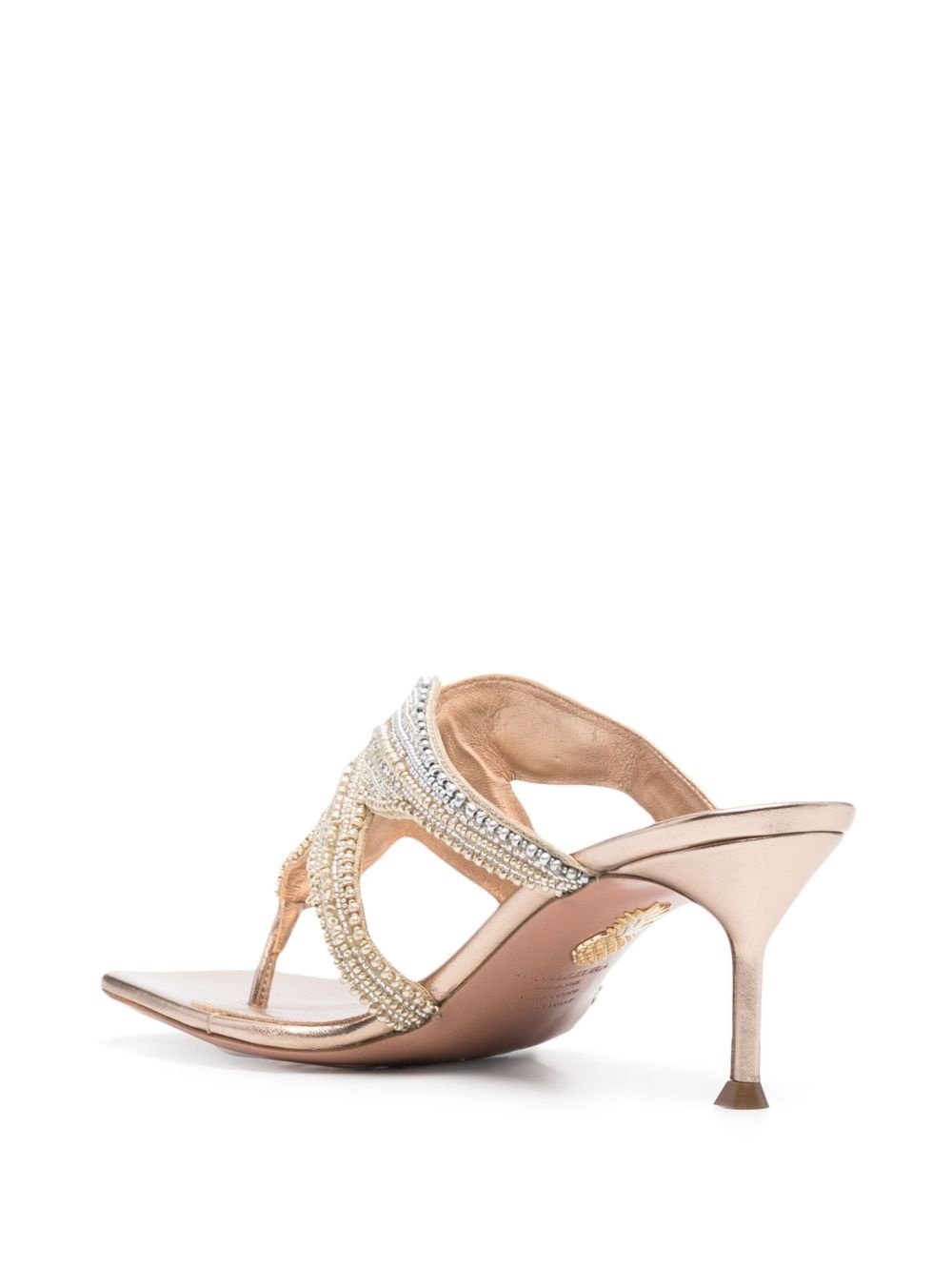 70mm leather sandals - 3