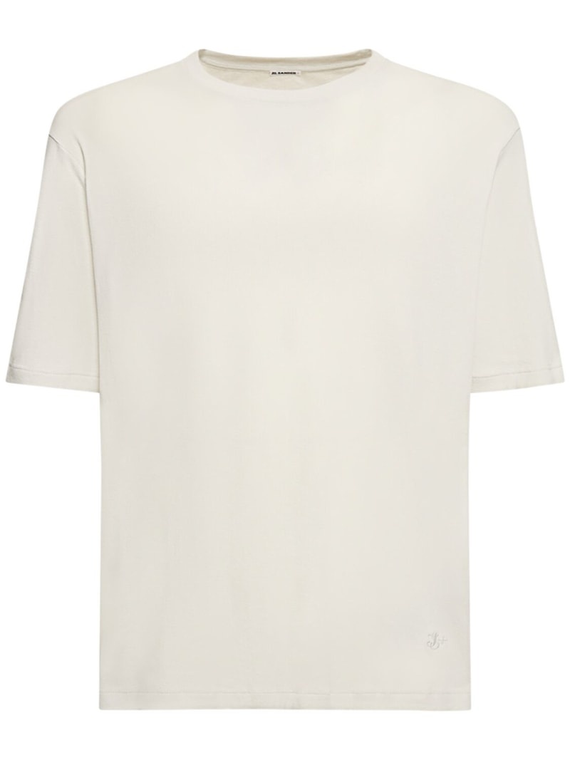 Layered cotton short-sleeve t-shirt - 1