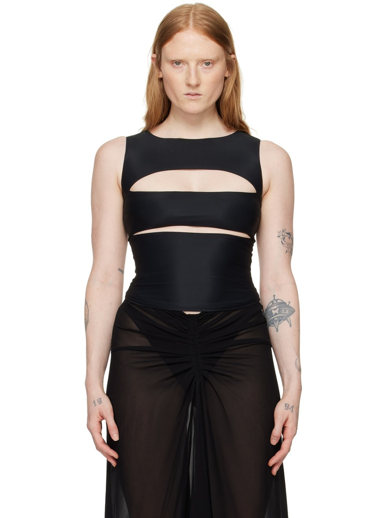 Black Elena Tank Top 1