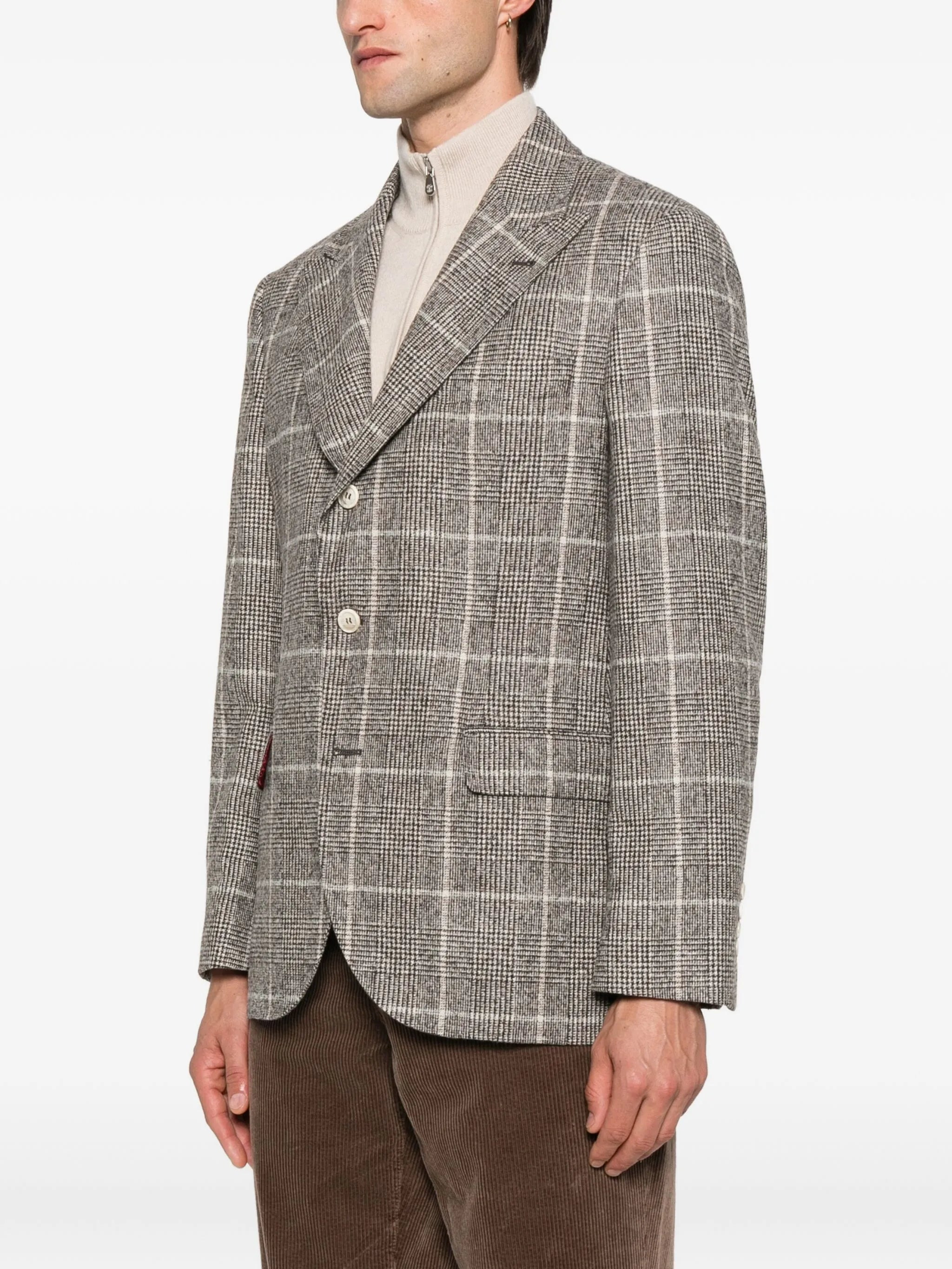 Brunello Cucinelli Checked Blazer - 5