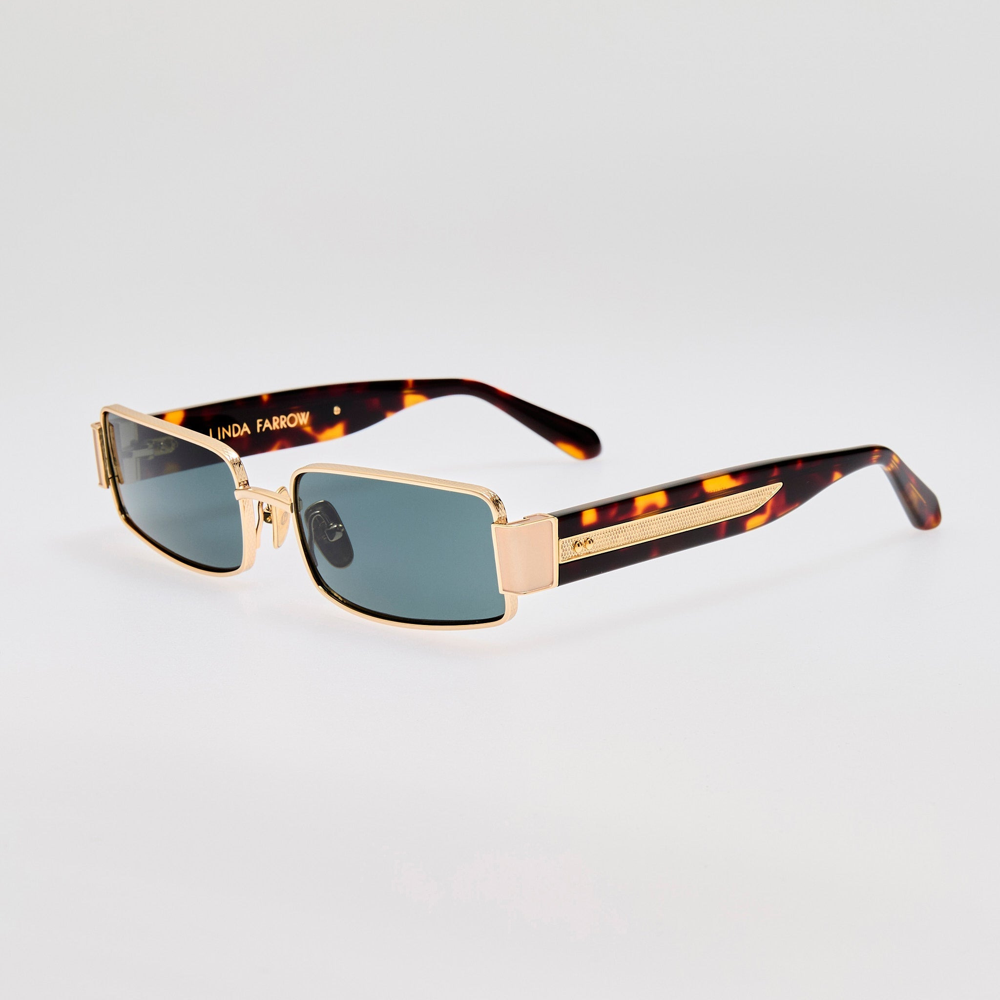 Kaia Sunglasses in Green and Gold - 2