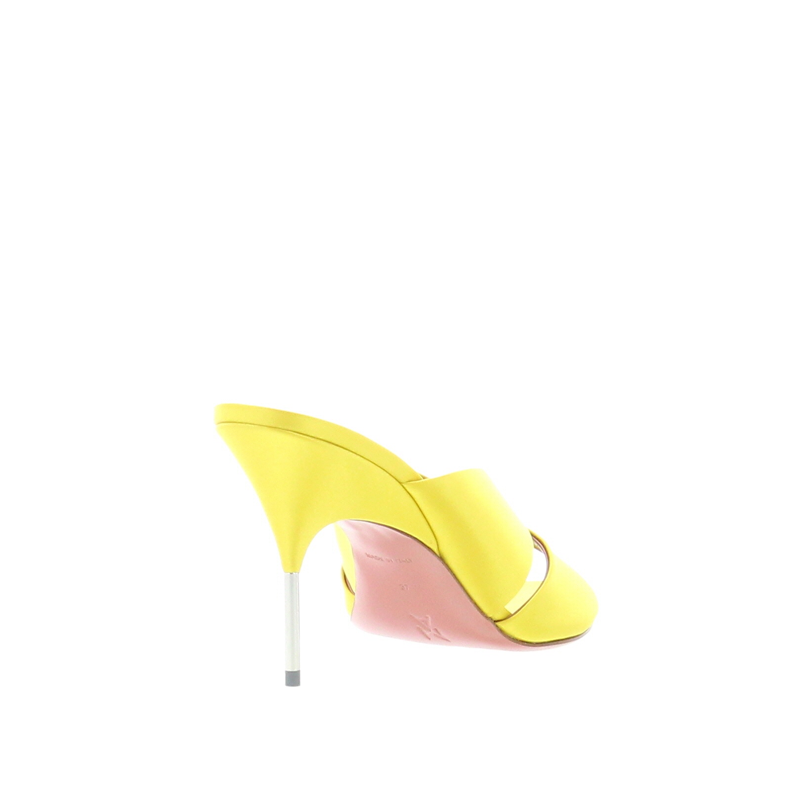Amina Muaddi – Samantha Slipper – Satin Lime - 3