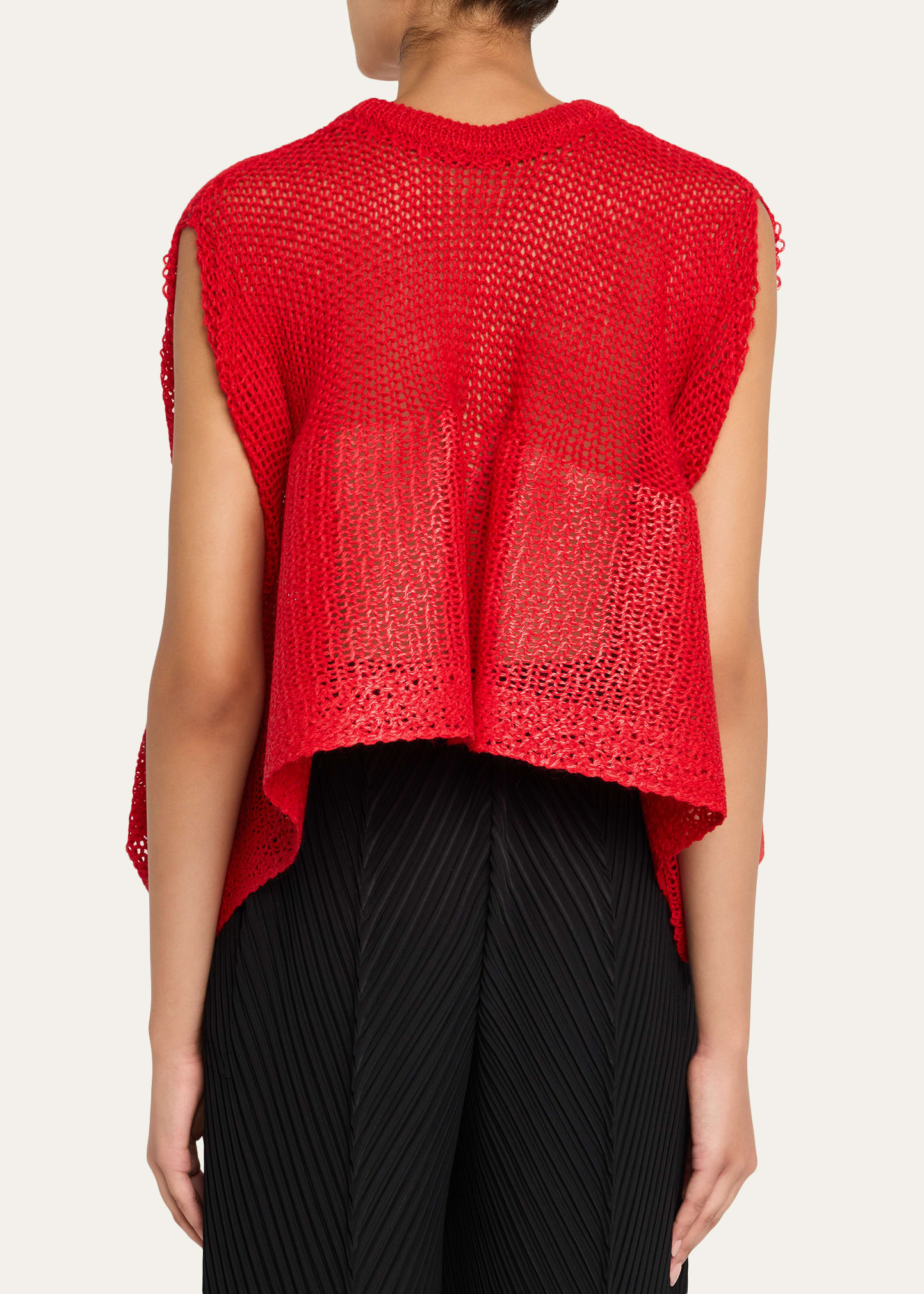 Open-Knit Sleeveless Top - 3