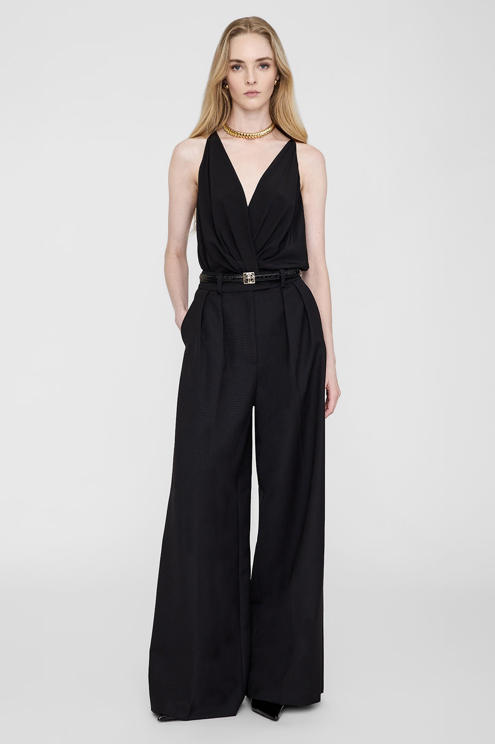Monogram Belt - Black Embossed - 2