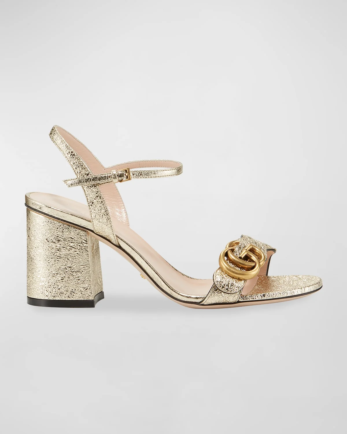 Marmont Metallic High-Heel Sandals - 1