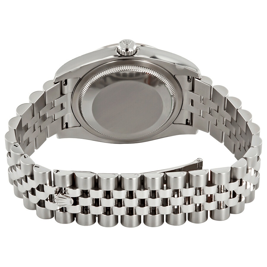 Rolex Oyster Perpetual Datejust 36 Silver Floral Dial Stainless Steel Jubilee Bracelet Automatic Lad - 3