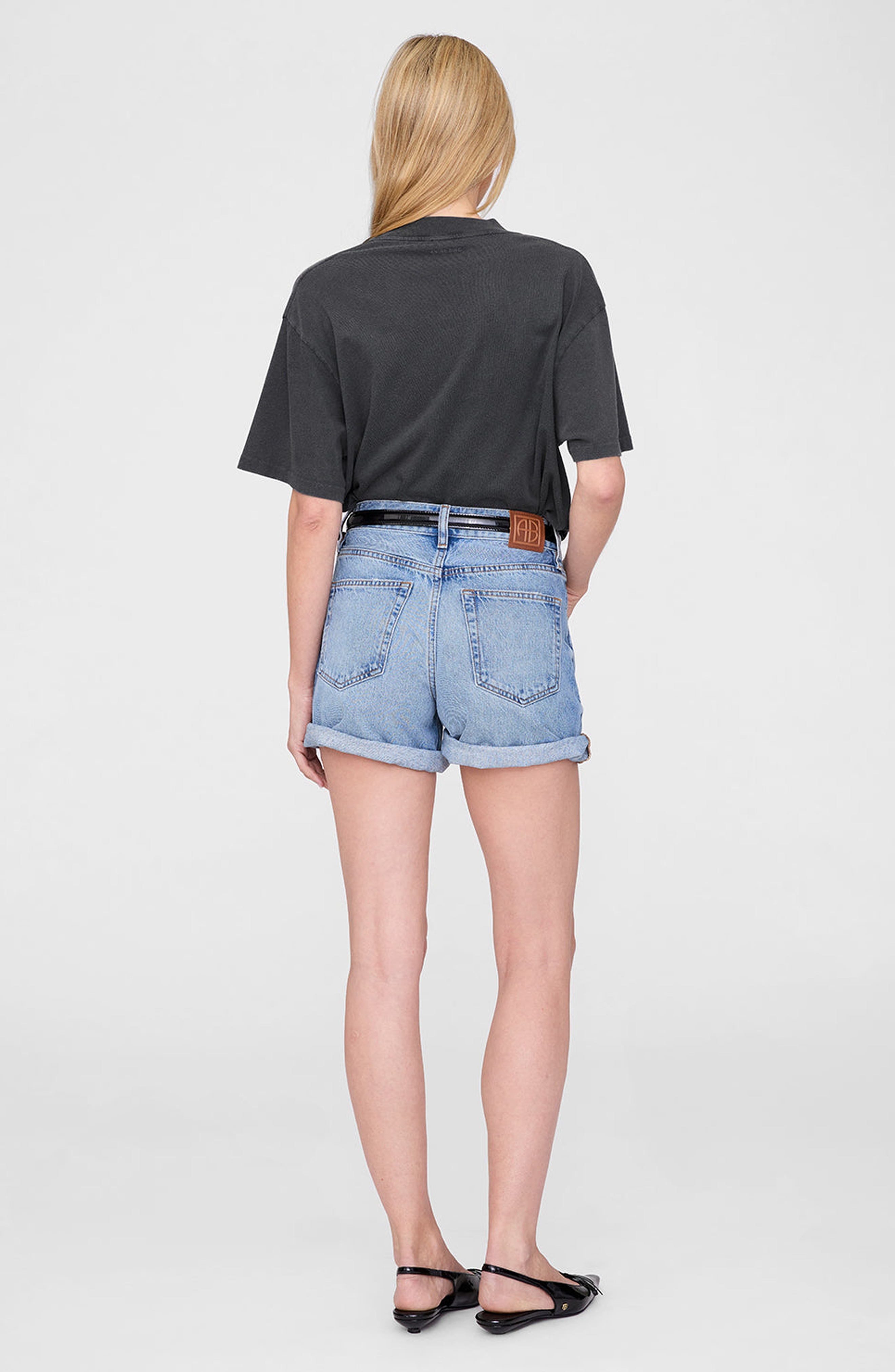 ANINE BING Ashton Tee Concert T-Shirt in Washed Black at Nordstrom - 2