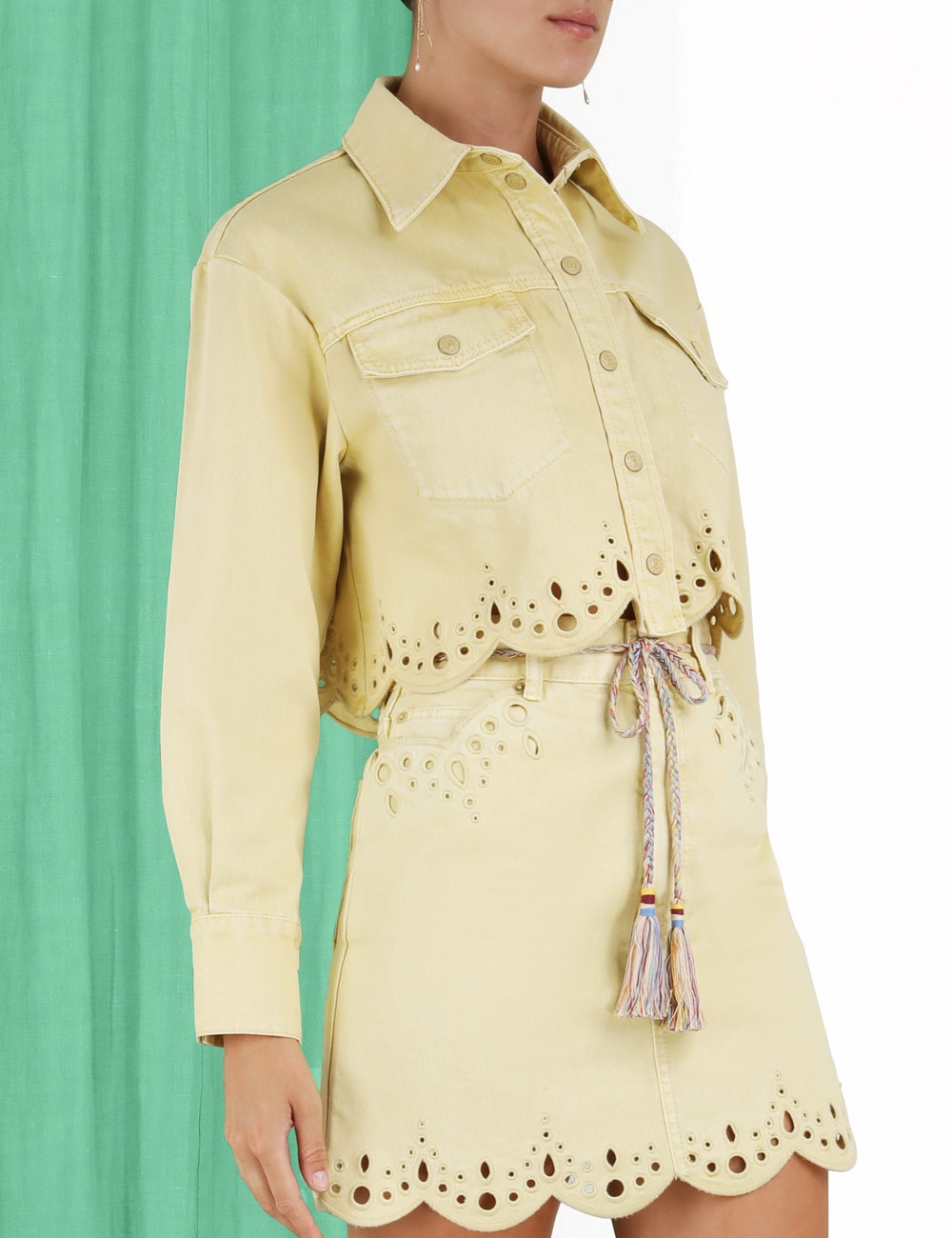 CLOVER SCALLOP SHIRT JACKET - 5