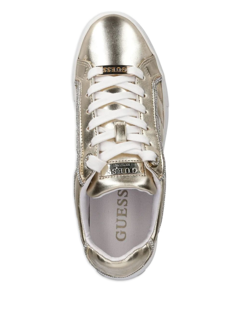 Gratea quilted metallic-effect sneakers - 4