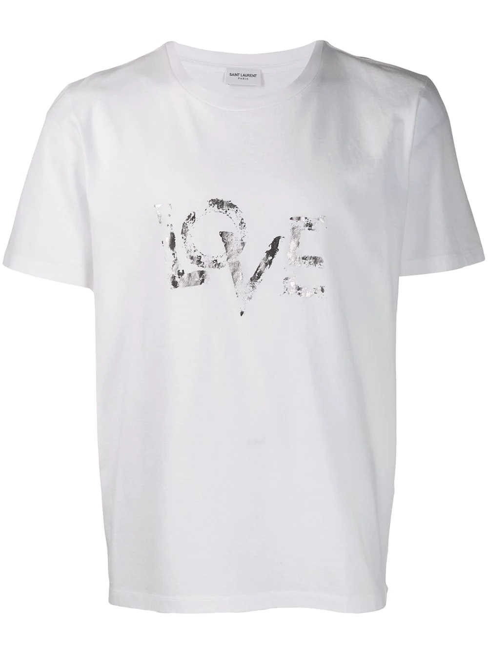 Love foil-print T-shirt - 1