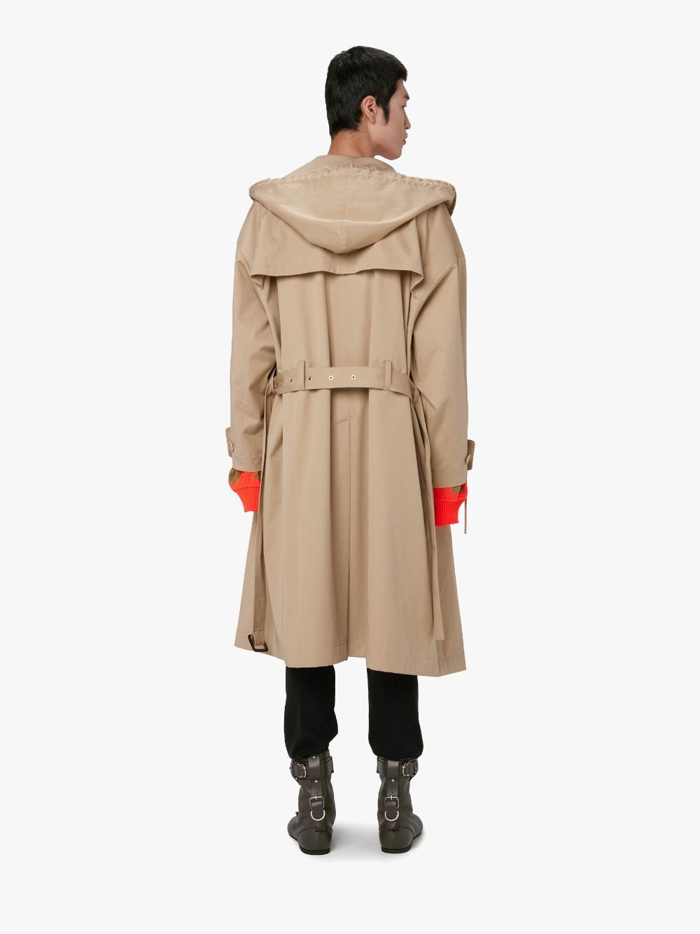 HOODED TRENCH COAT - 3