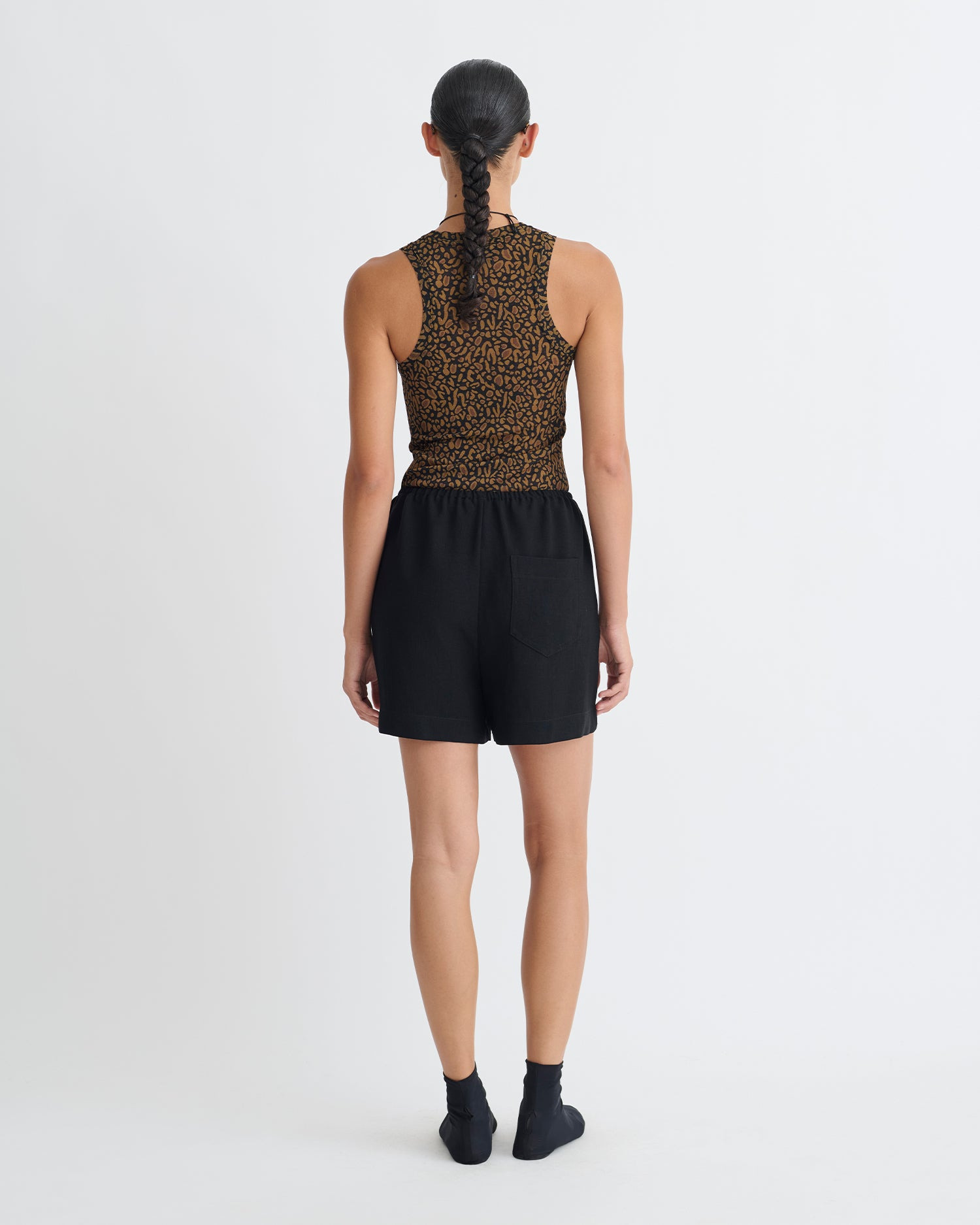 Tech Linen Belted Shorts - 3