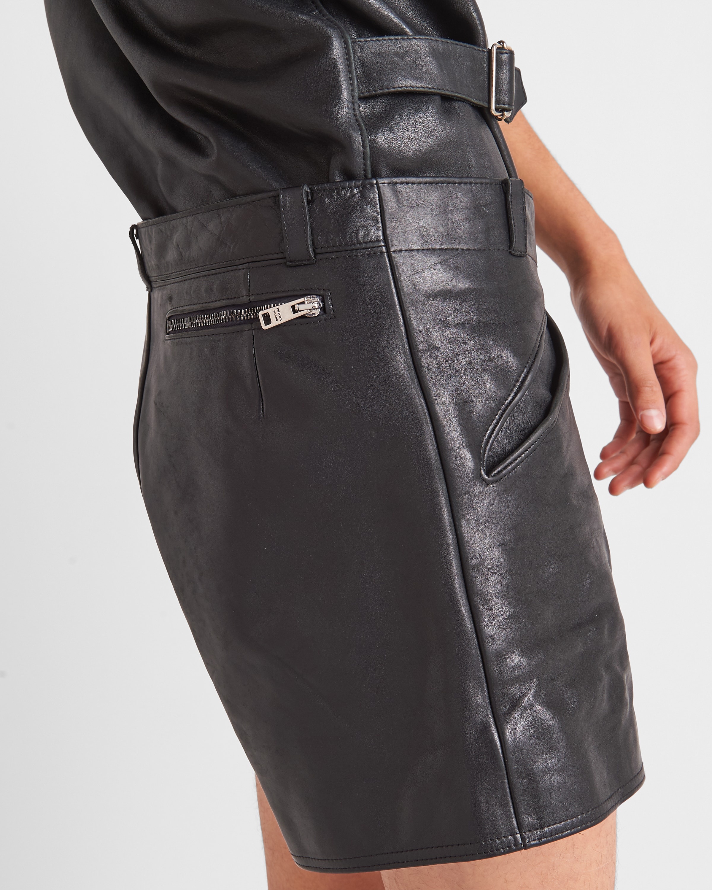 Leather shorts - 4