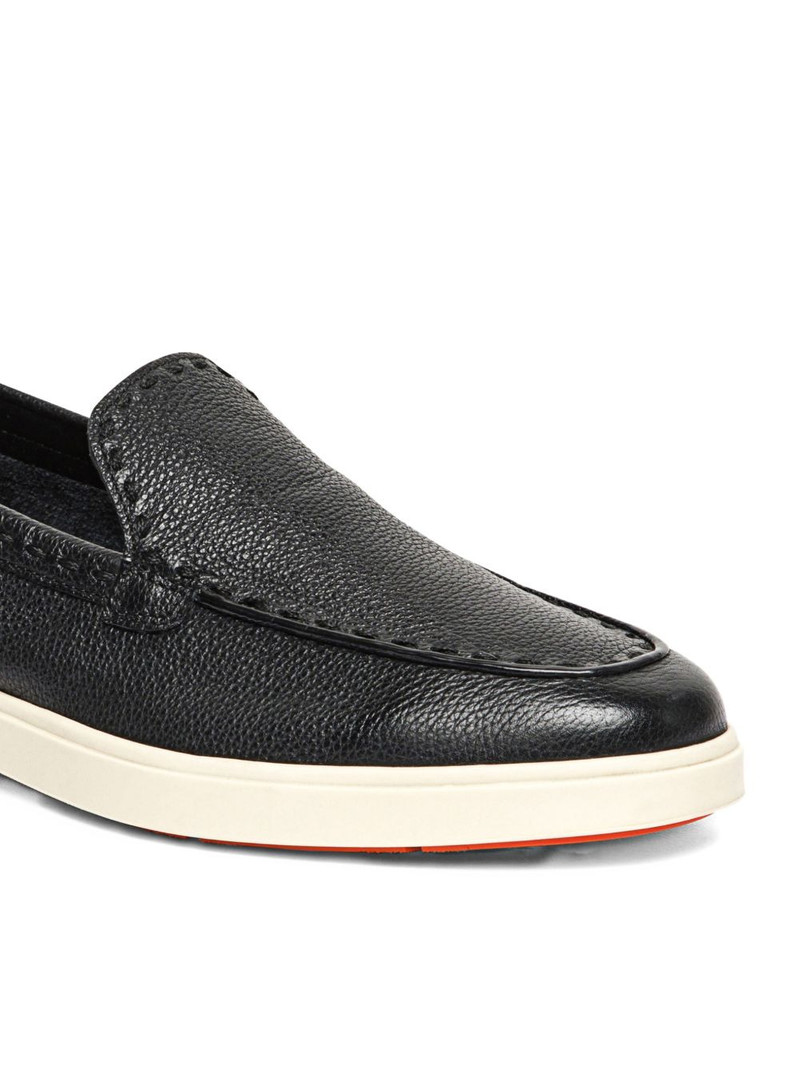 tumbled-leather loafers 3