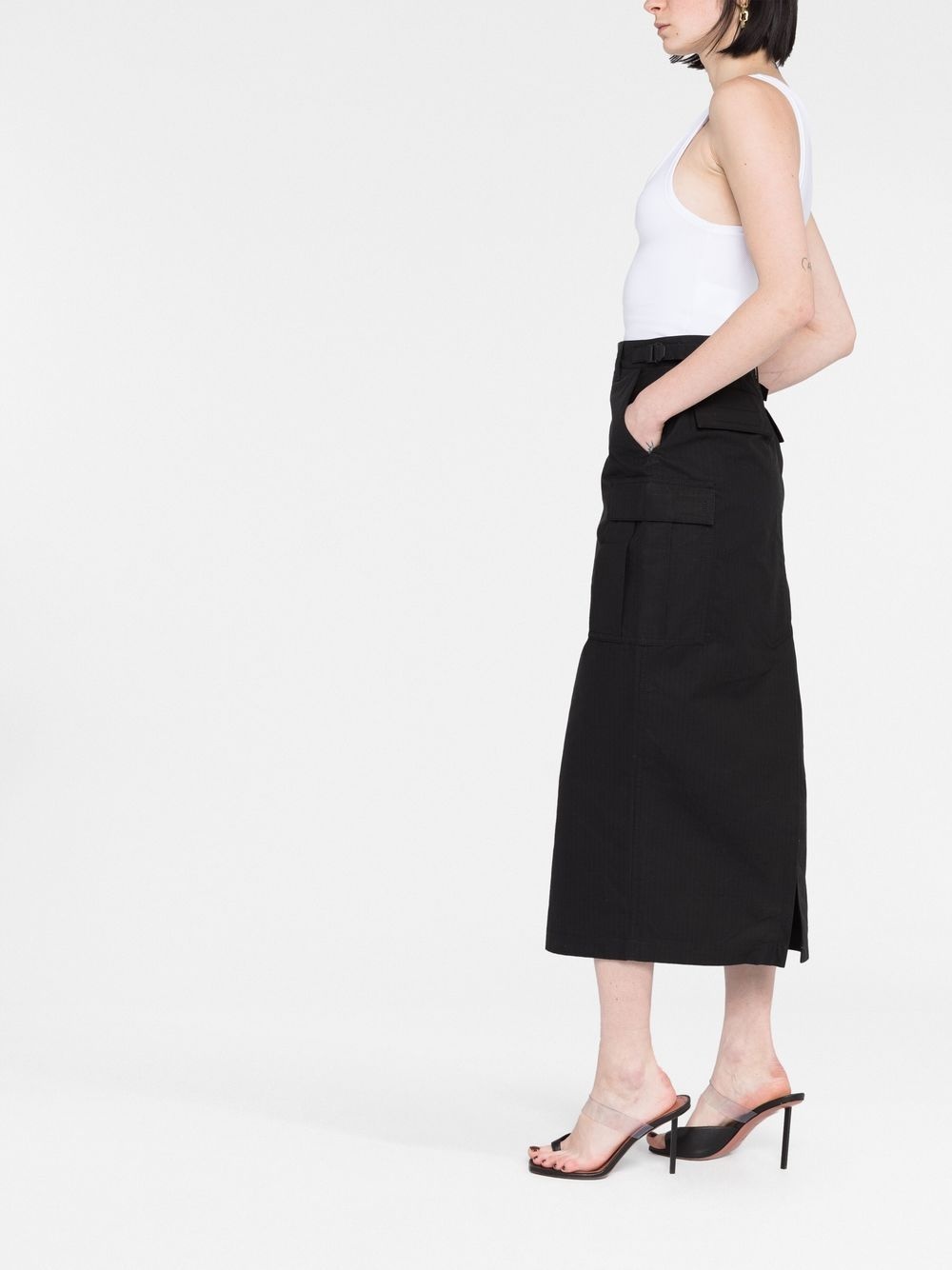Black High Waisted Skirt - 6