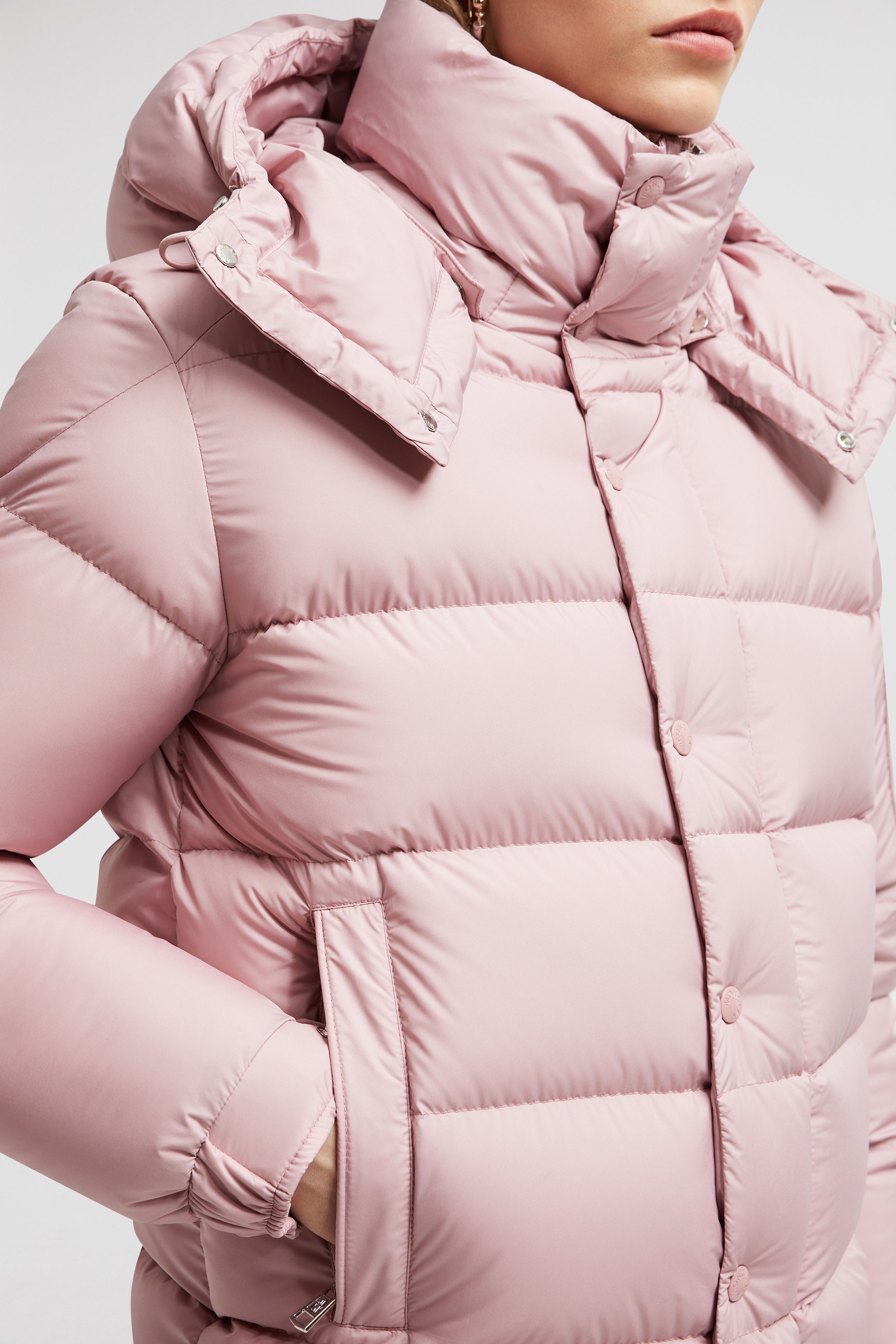 ジャケット MONCLER Women Jackets 093 1A001 57 54AQE51V Pink Moncler Moncler Maya 70 Short Down Jacket | REVERSIBLE