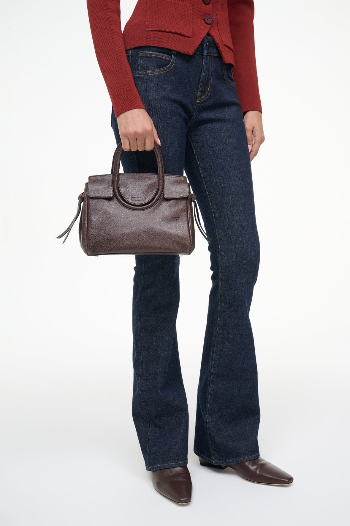 STAUD MAUDE MINI CARRYALL ESPRESSO - 8