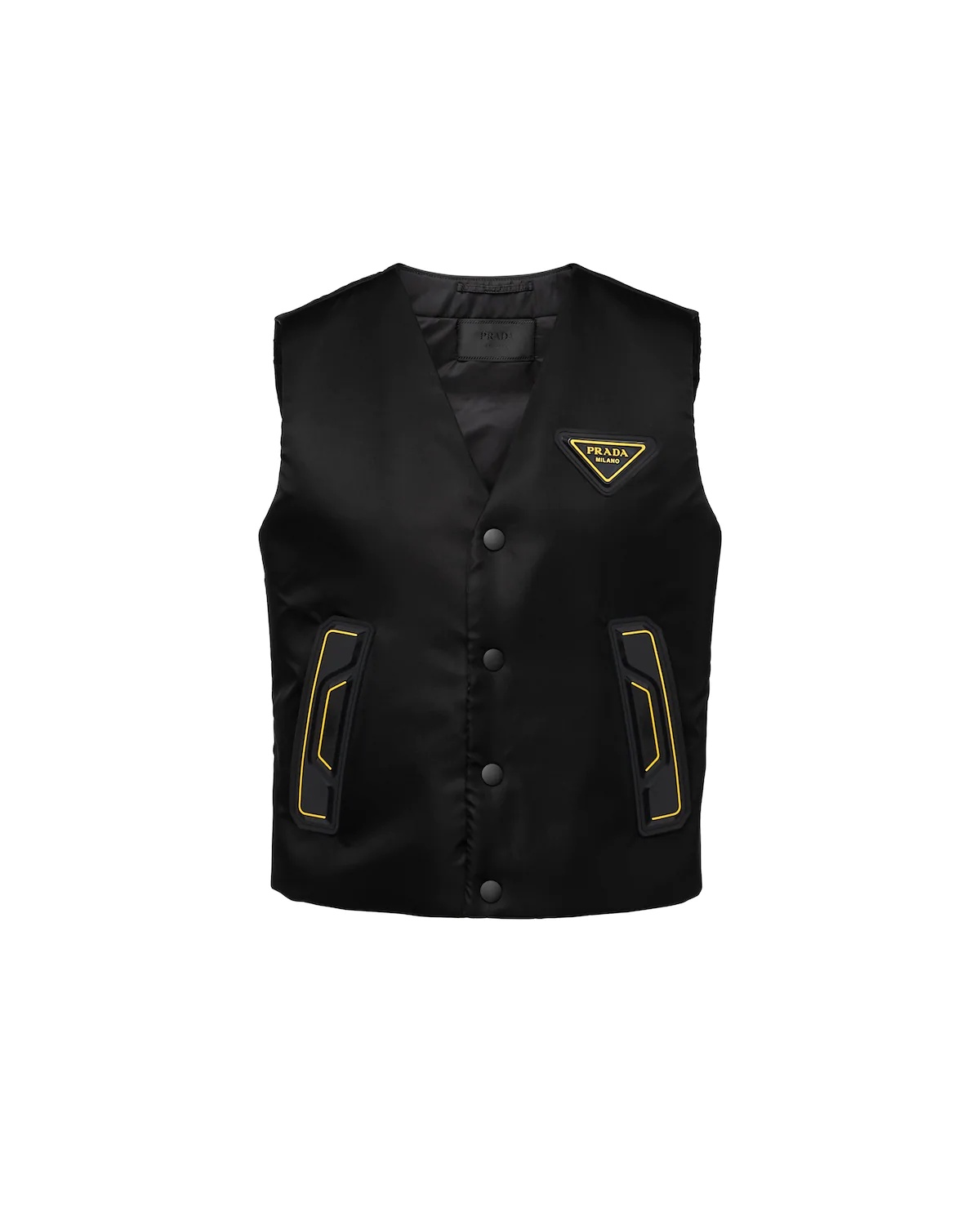 Re-Nylon padded gabardine vest - 1