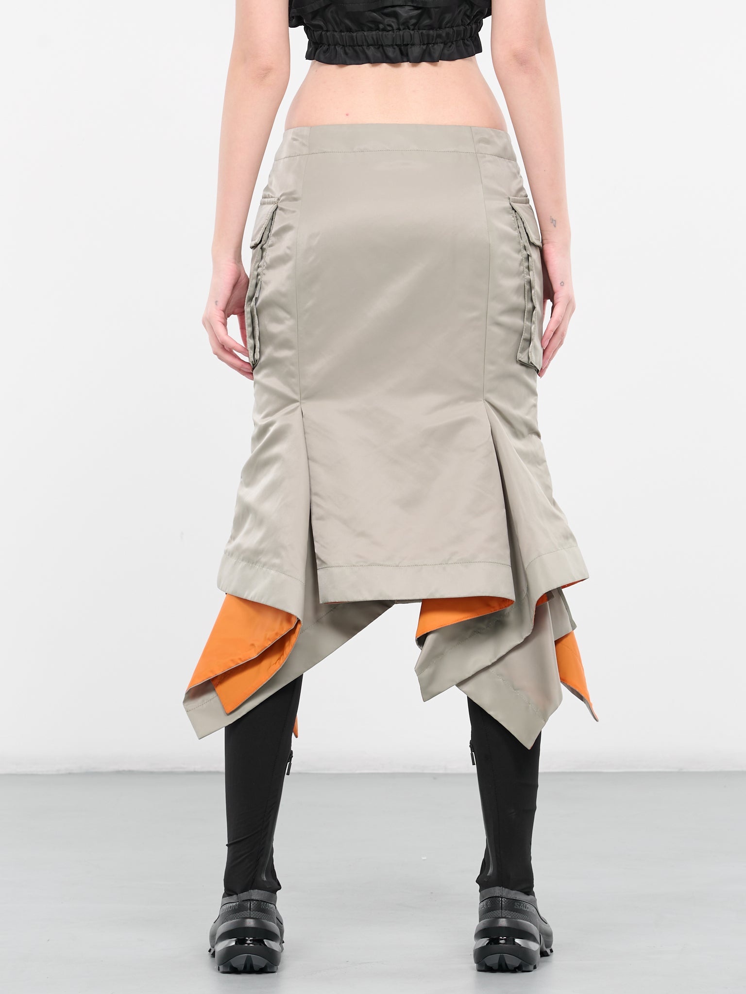Nylon Twill Bomber Skirt - 3