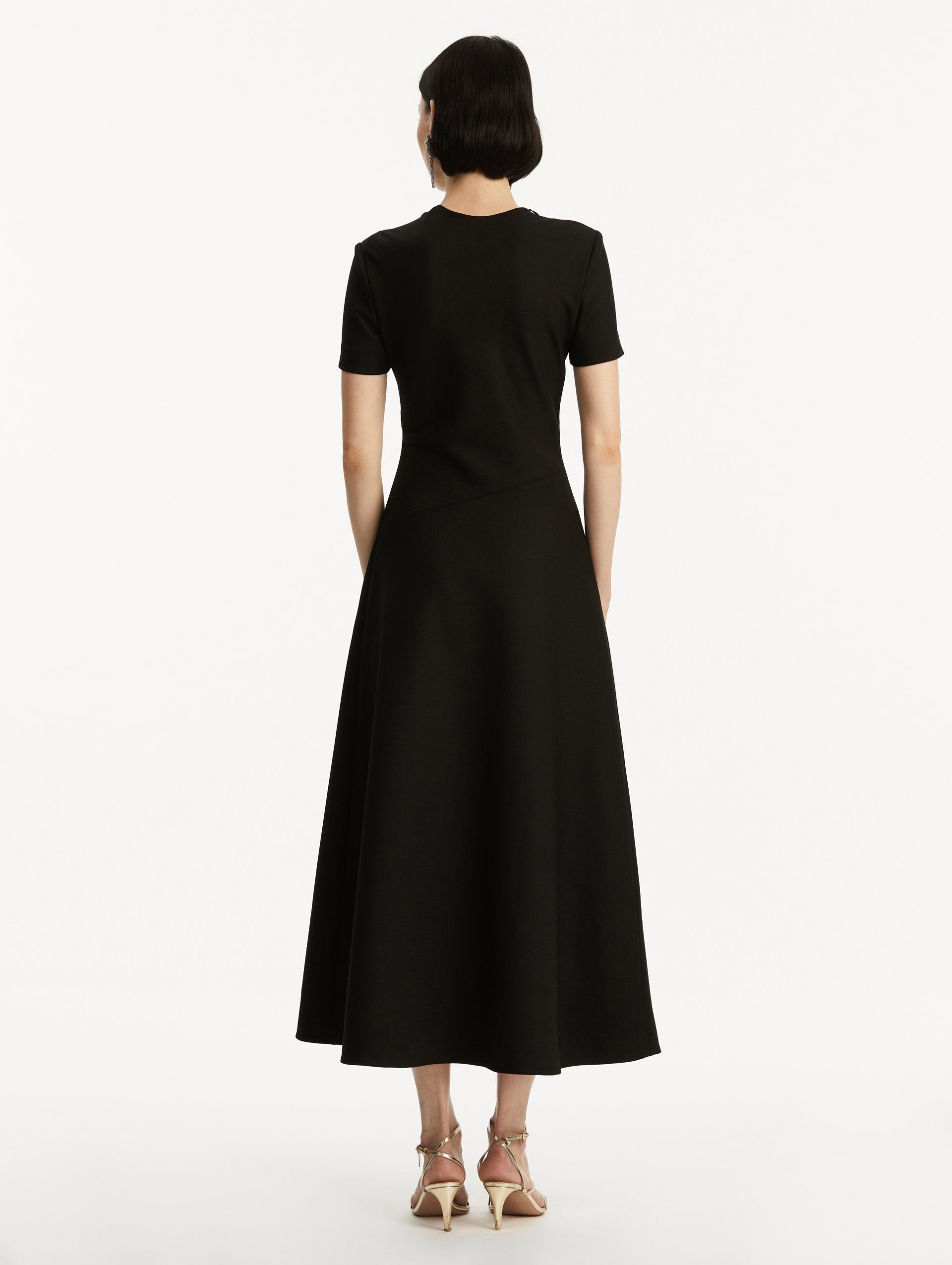 TWIST-DETAILED WOOL DRESS - 3