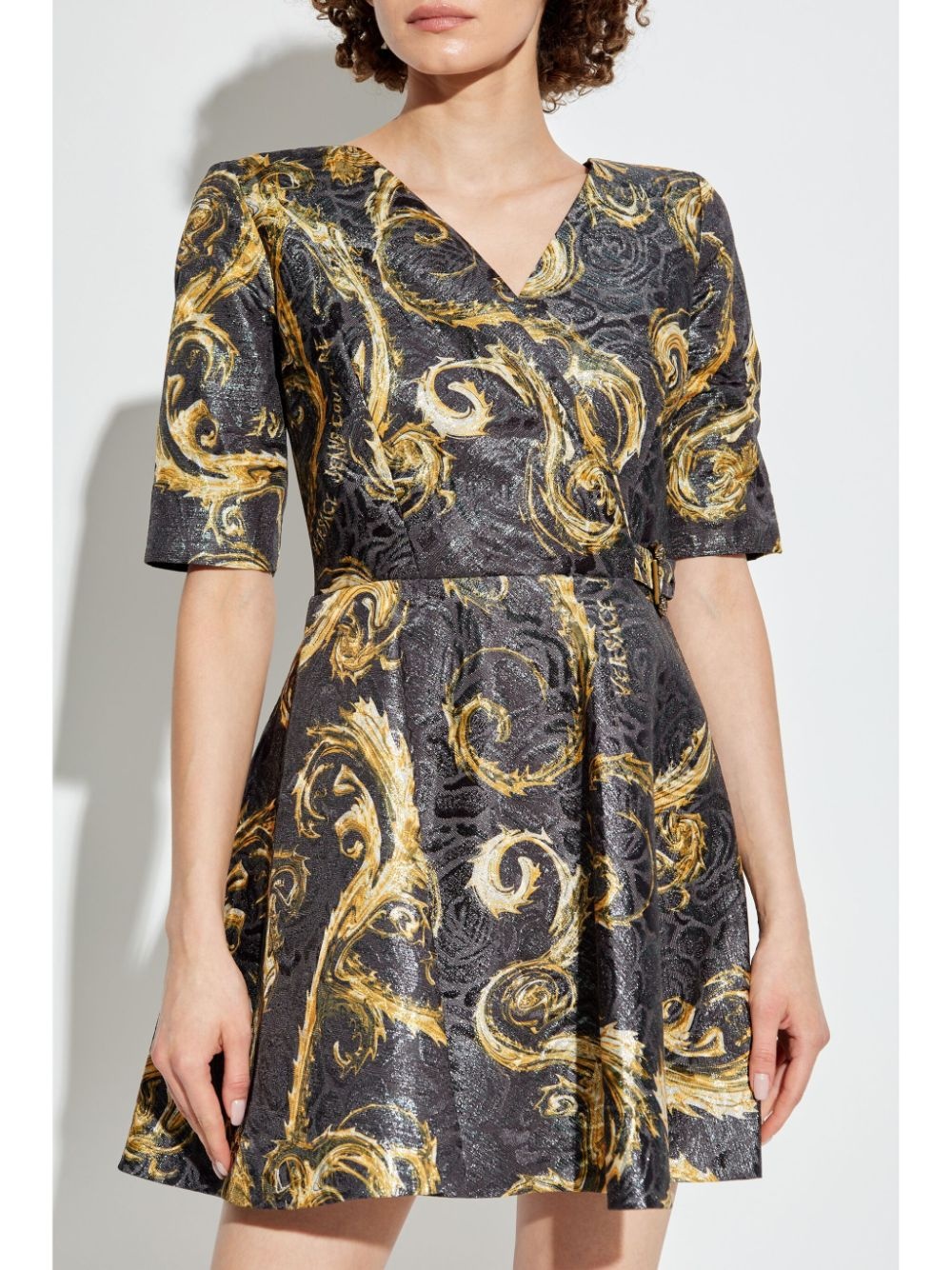 Barocco-print mini dress - 3