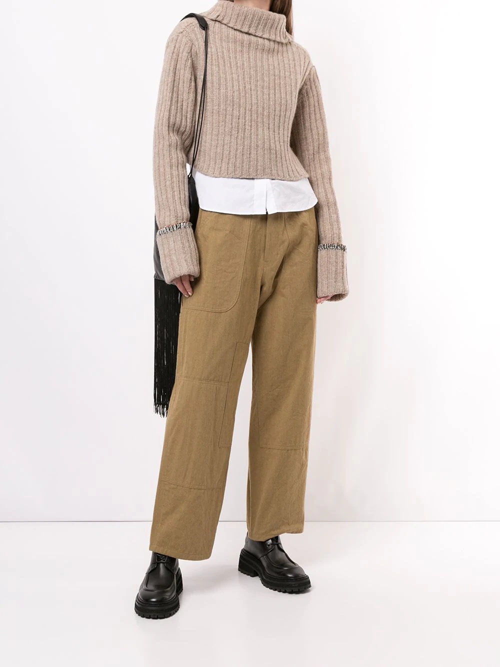 loose fit cargo trousers - 2