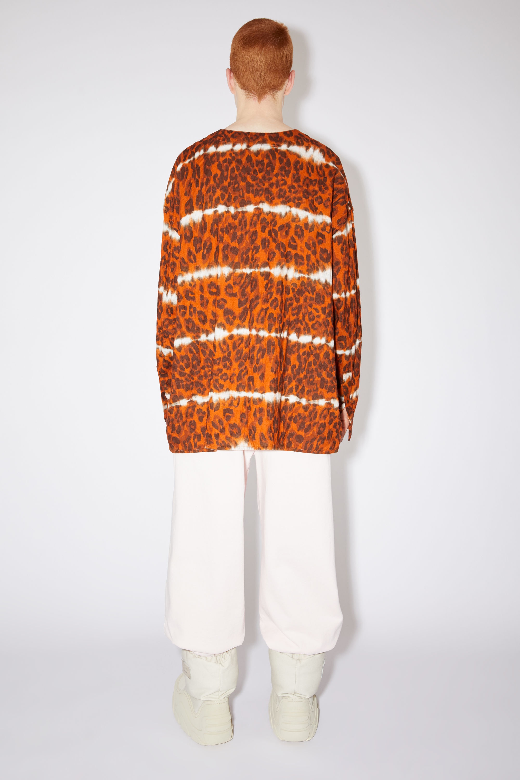 Long sleeve shirt - Rust red/brown - 3