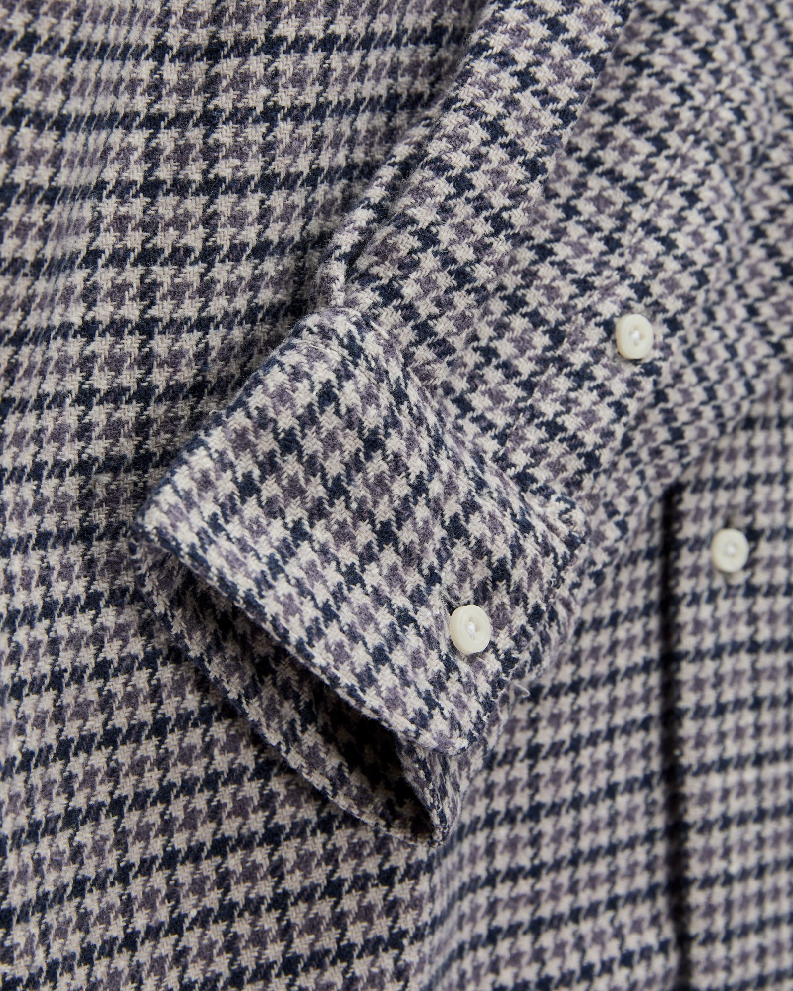 Houndstooth Check Camp Shirt in Lavender - 6