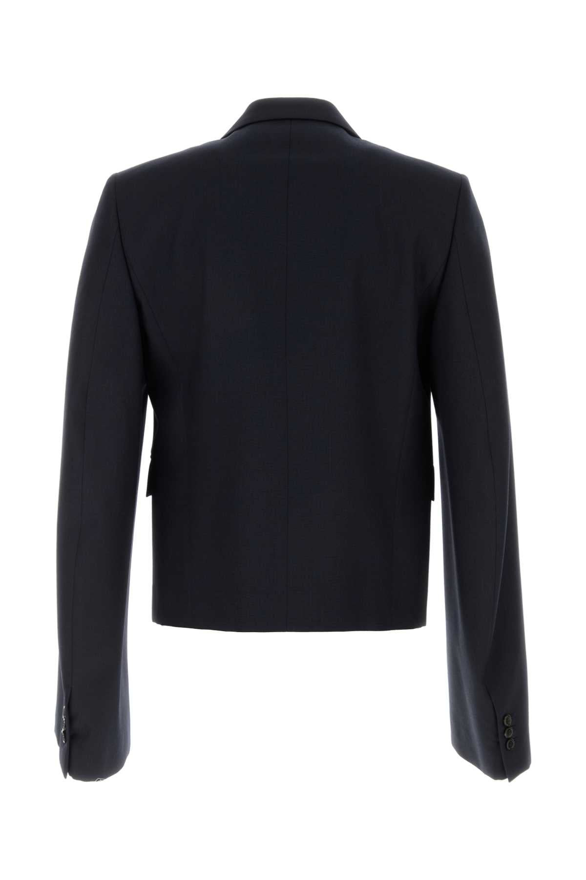 Loewe Men Midnight Blue Wool Blazer - 2
