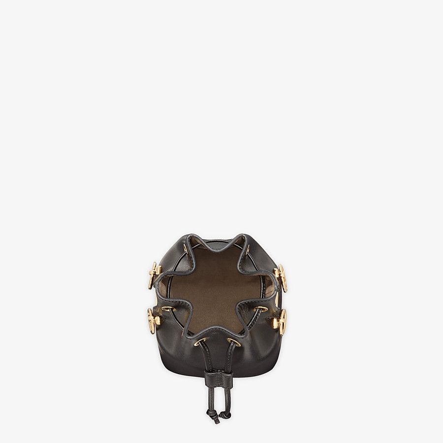 Black leather mini-bag - 4