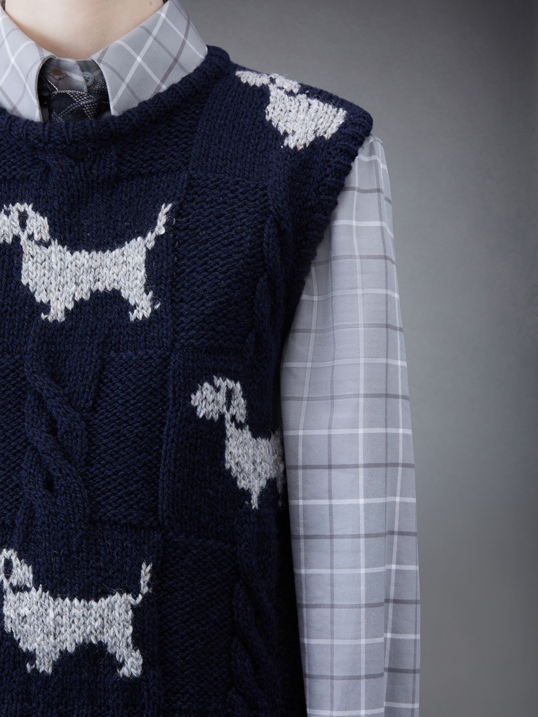 Donegal Check Hector Crew Neck Shell Top - 5
