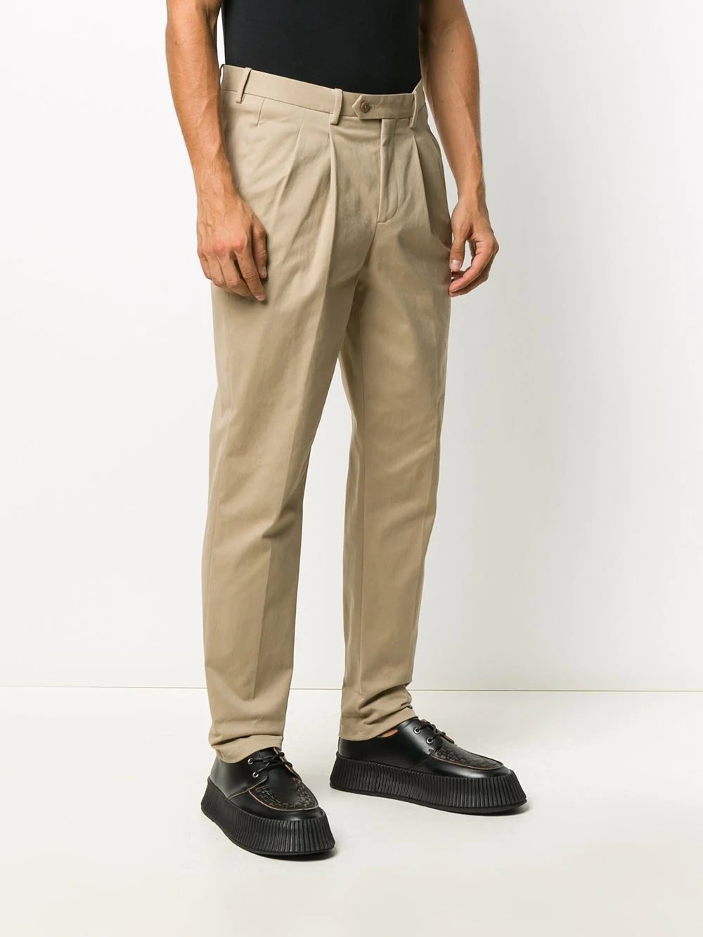 tapered leg chino trousers - 3