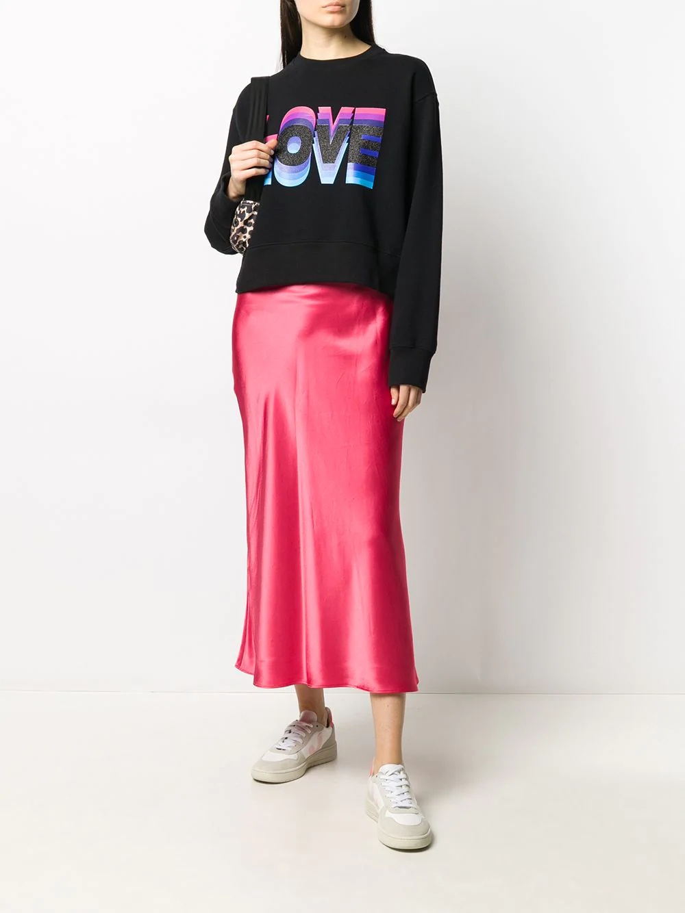 love print sweatshirt - 2