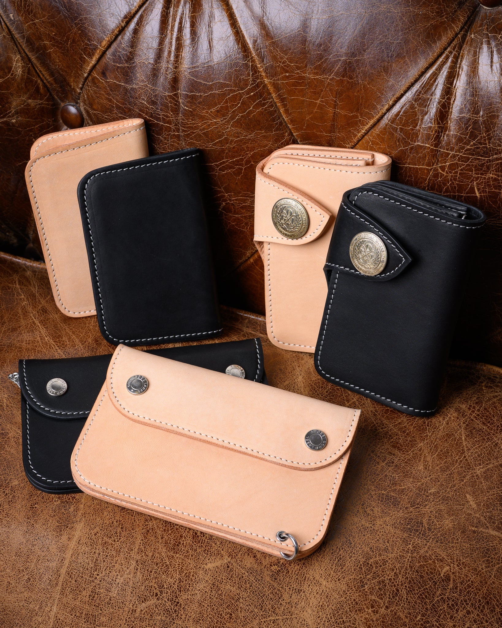 OGL BRAVE HORSEHIDE TRUCKER WALLET - NATURAL - 4