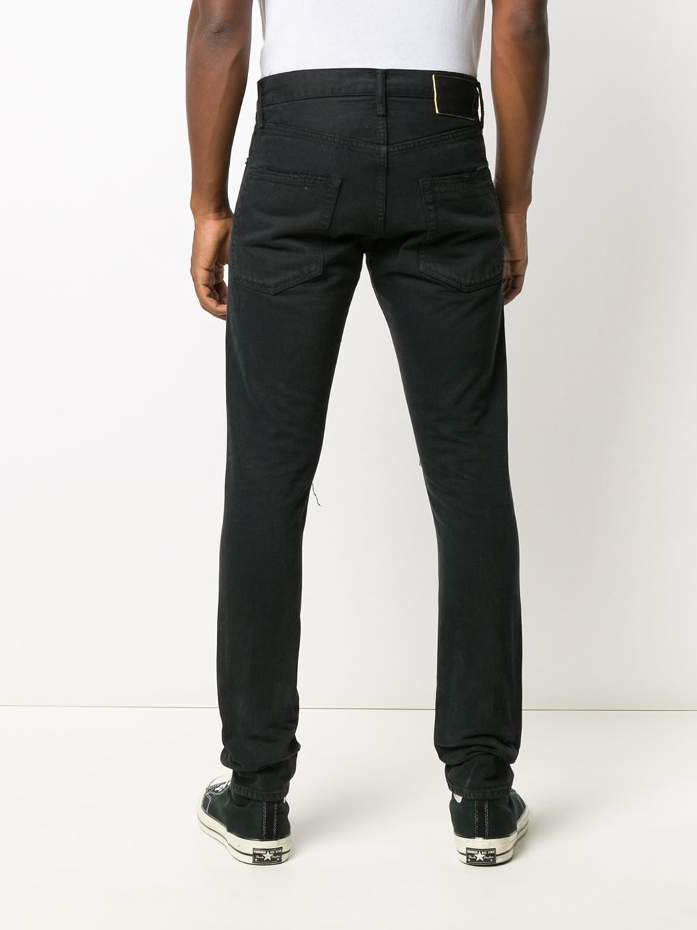 DISTRESSED SLIM-FIT JEANS - 4