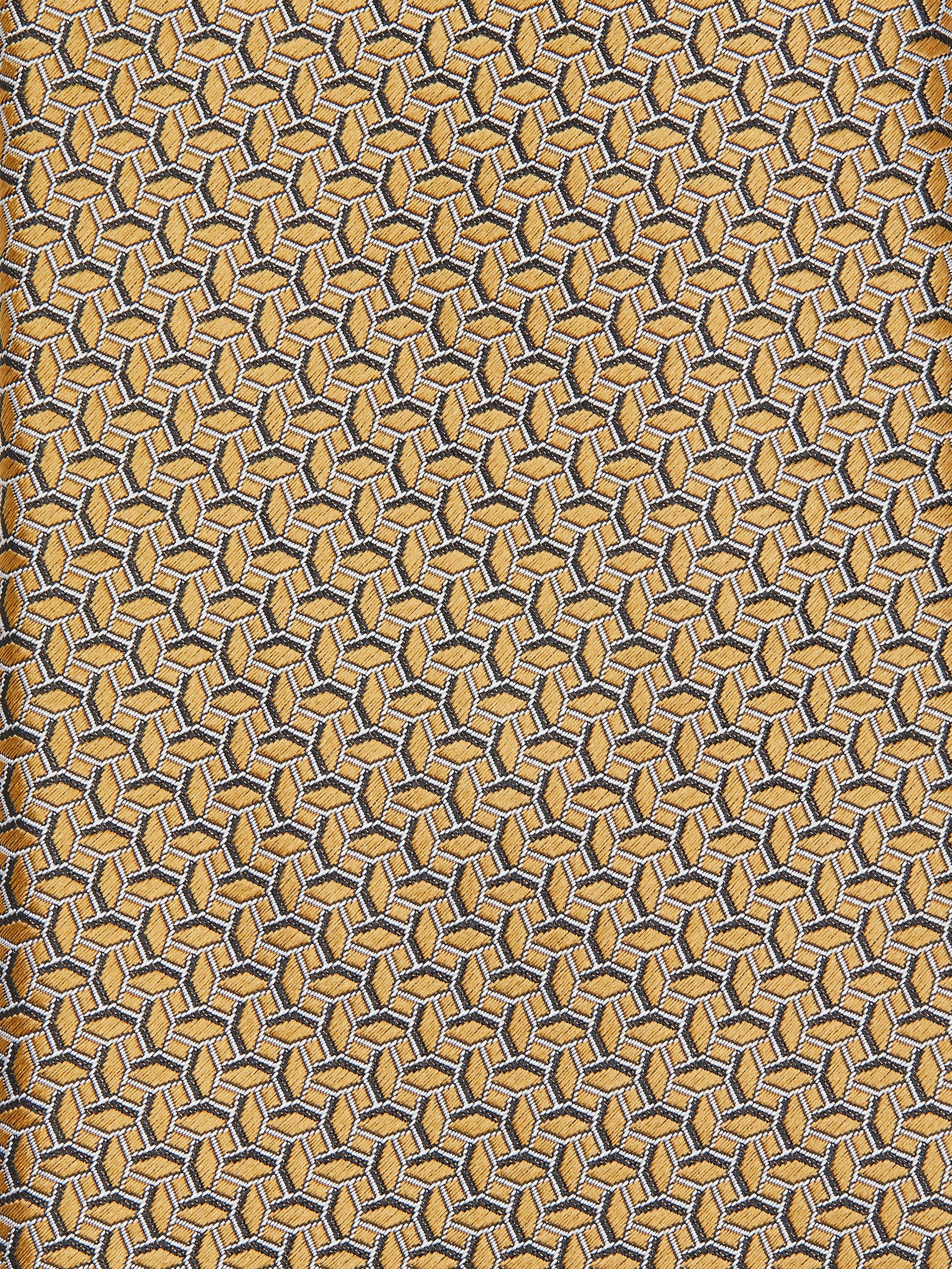 YELLOW CENTO FILI SILK TIE - 2