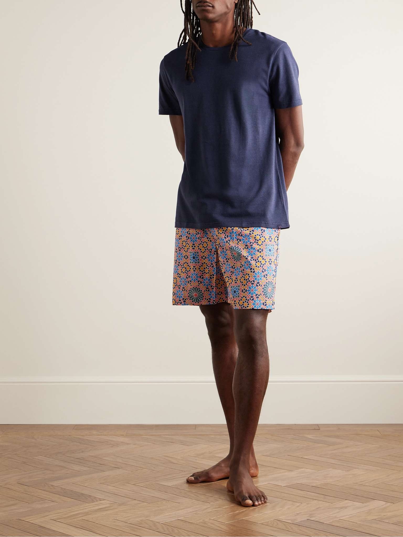 Ledbury 69 Printed Cotton-Poplin Pyjama Shorts - 2