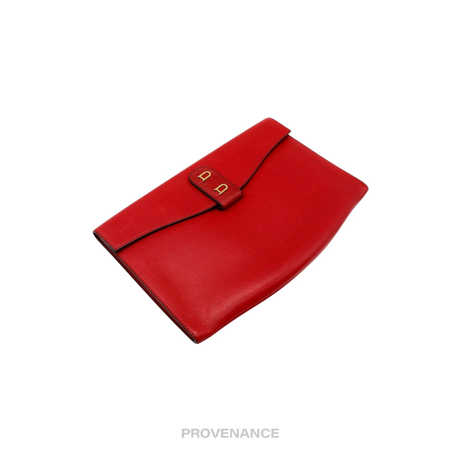Delvaux - Delvaux DD Clutch Bag - Red Calfskin Leather - 4