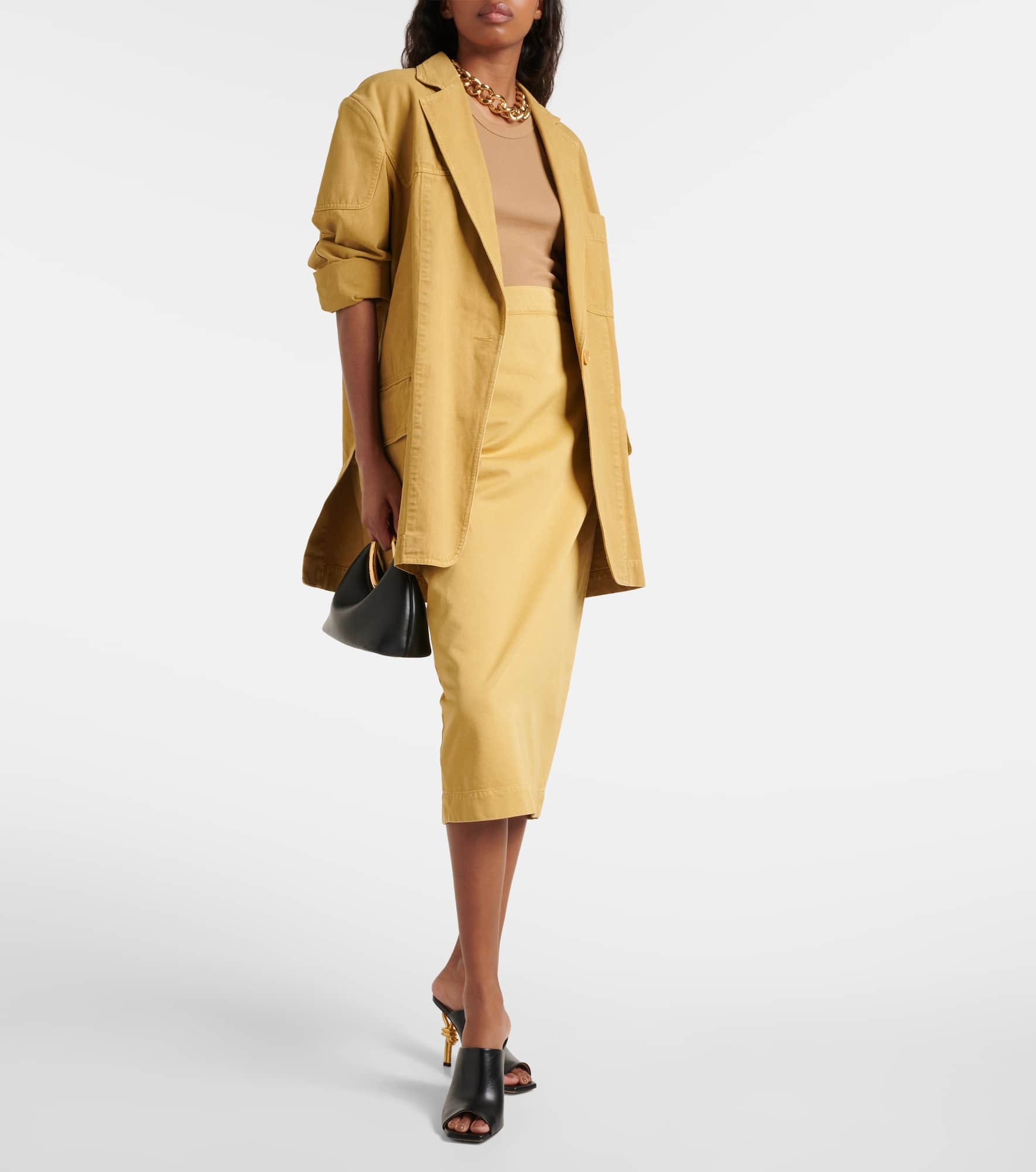 Dizzy oversized cotton canvas blazer - 2
