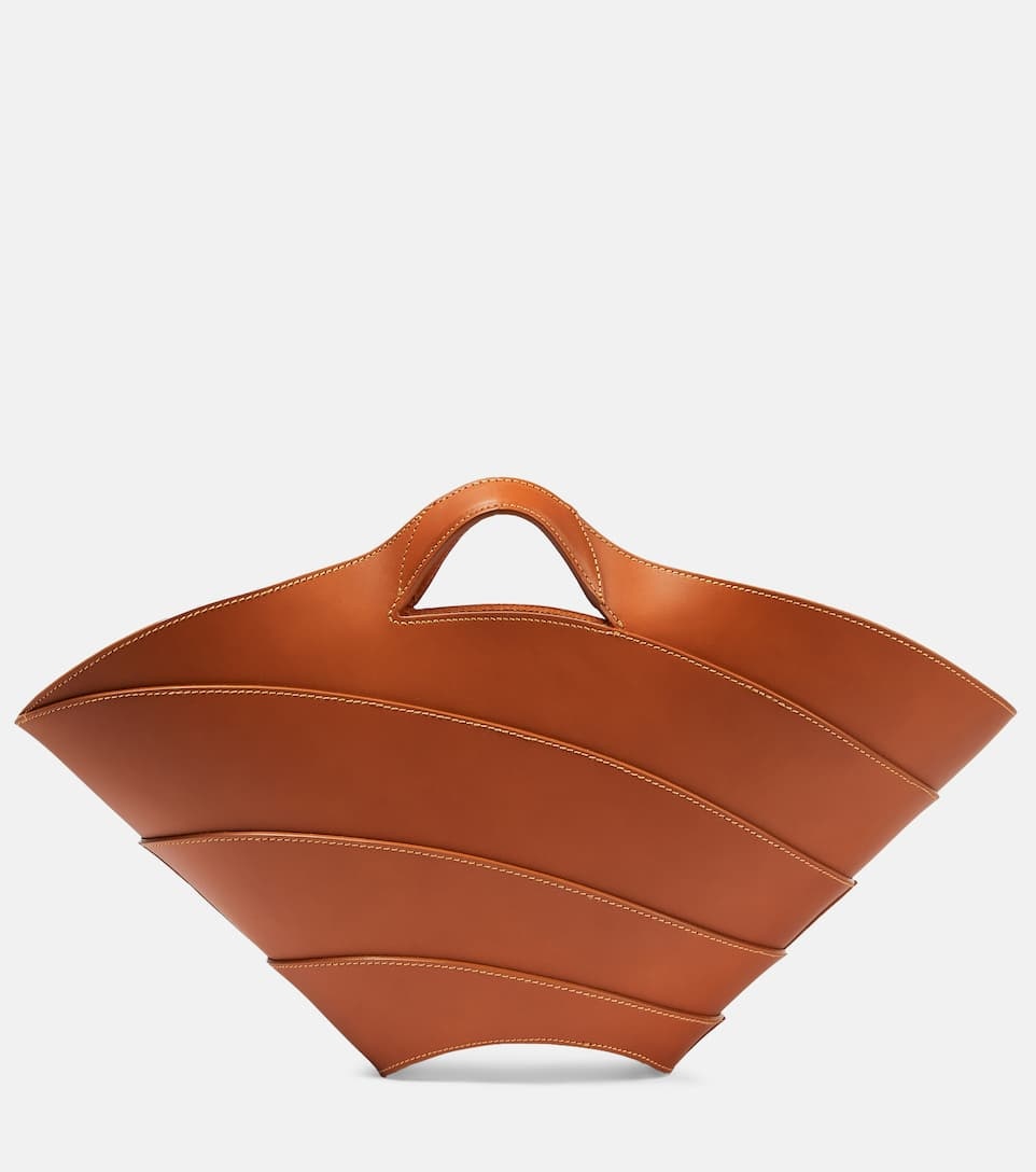 Alaïa Khaima Medium leather tote bag | mytheresa | REVERSIBLE