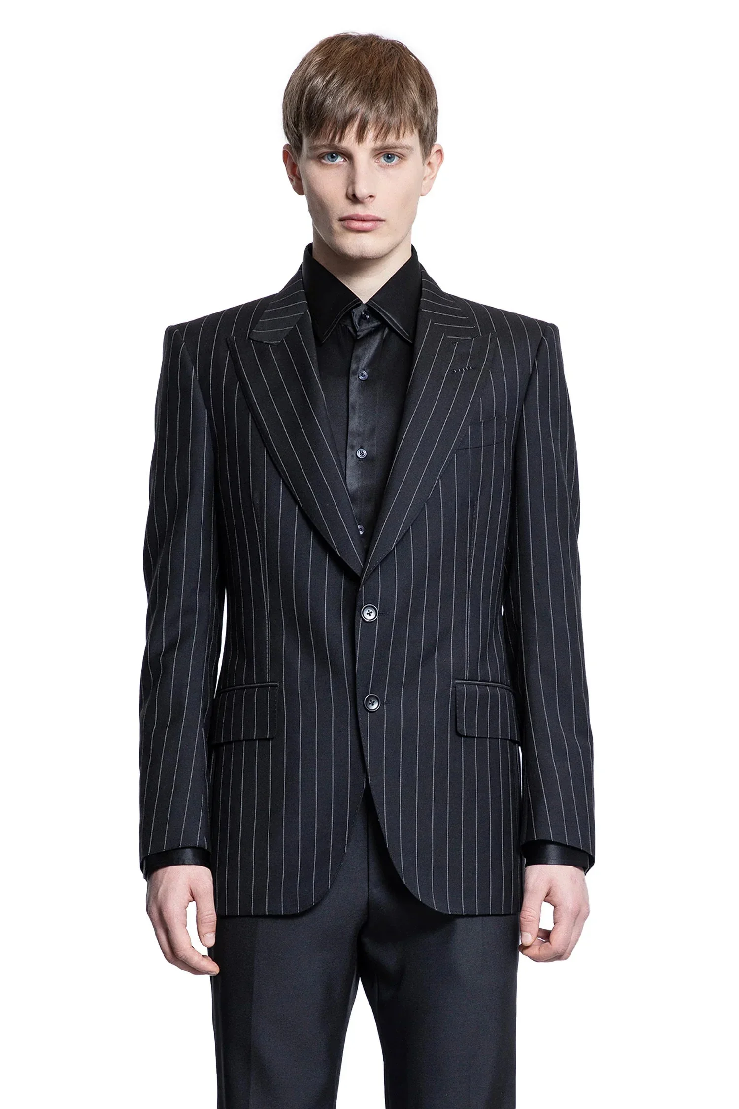 Wool-Mohair-Pinstriped-Blazer - 1