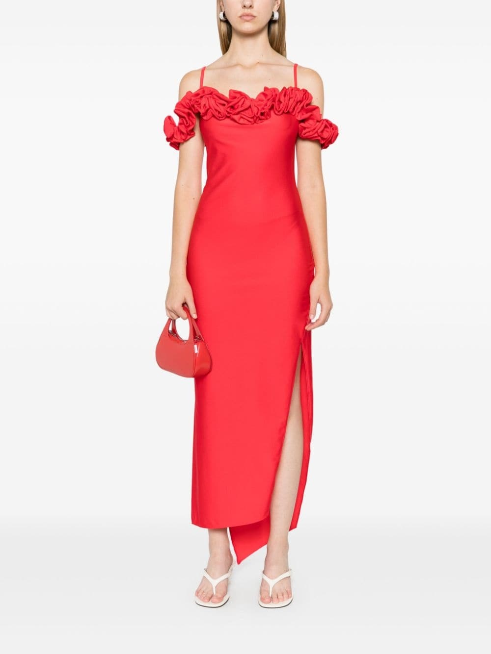 ruffle-detail maxi dress - 2