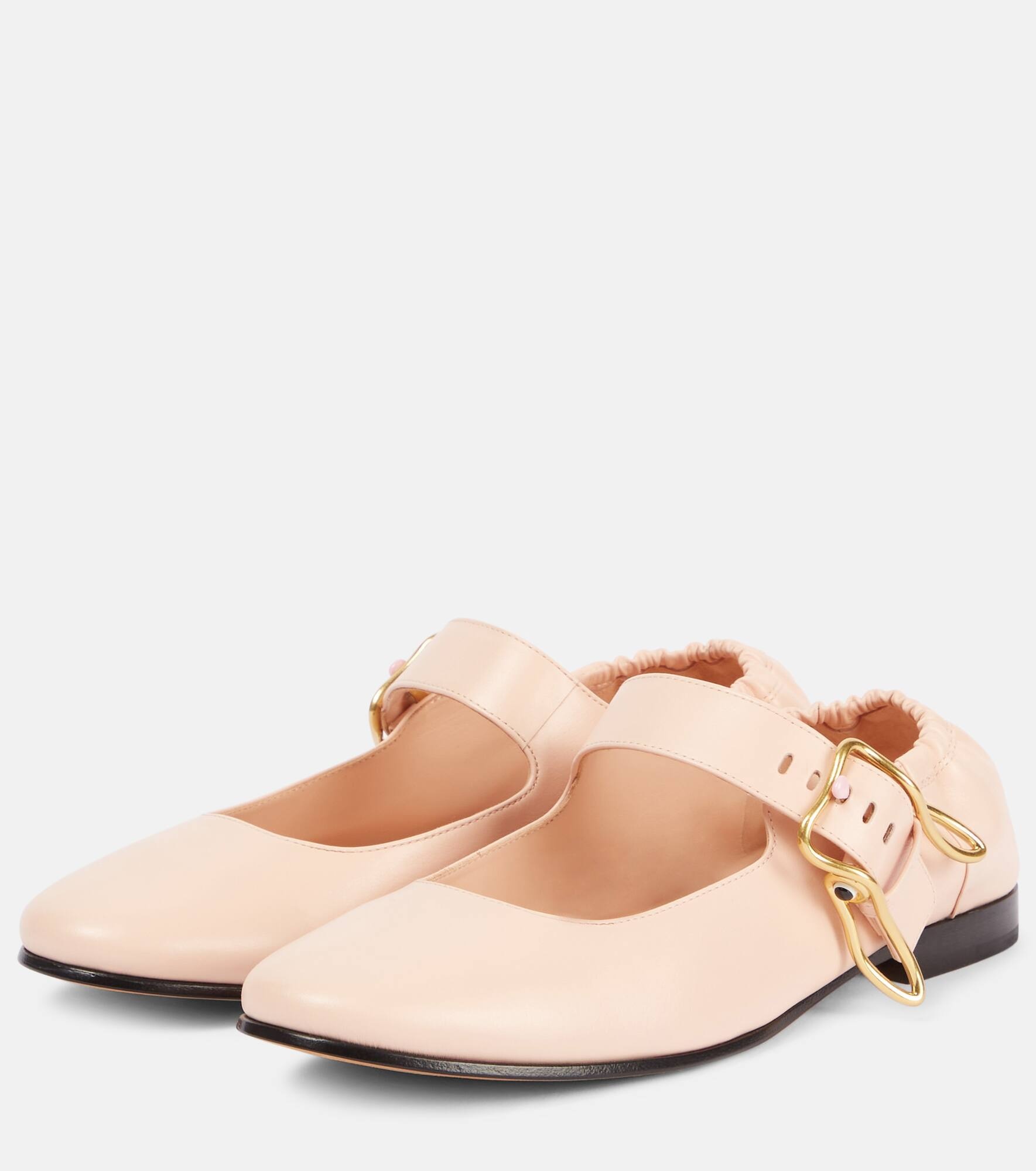 Astaire leather Mary Jane flats - 4