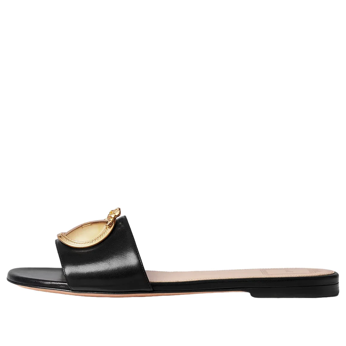 (WMNS) DIOR Médaillon Buckle Slide 'Black' KCO694LAB-S900 - 1