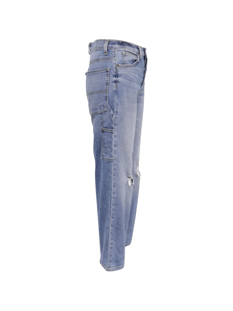 cropped flared distressed jeans 4