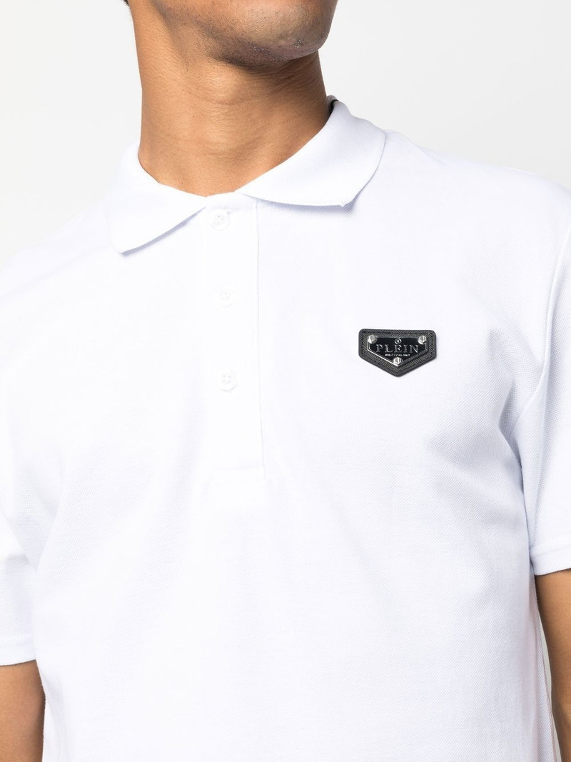logo-plaque polo shirt 5