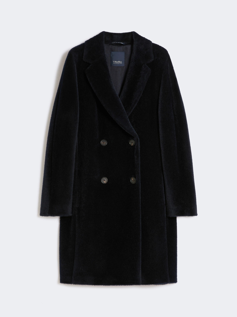 ROSETO Wool and alpaca midi coat - MIDNIGHTBLUE 1