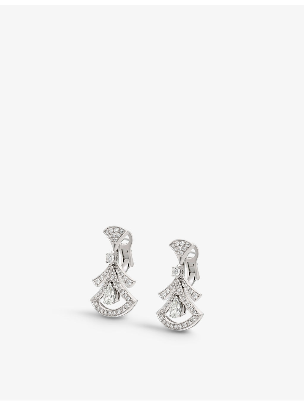 Divas' Dream 18ct white-gold and 1.88ct diamond earrings - 4