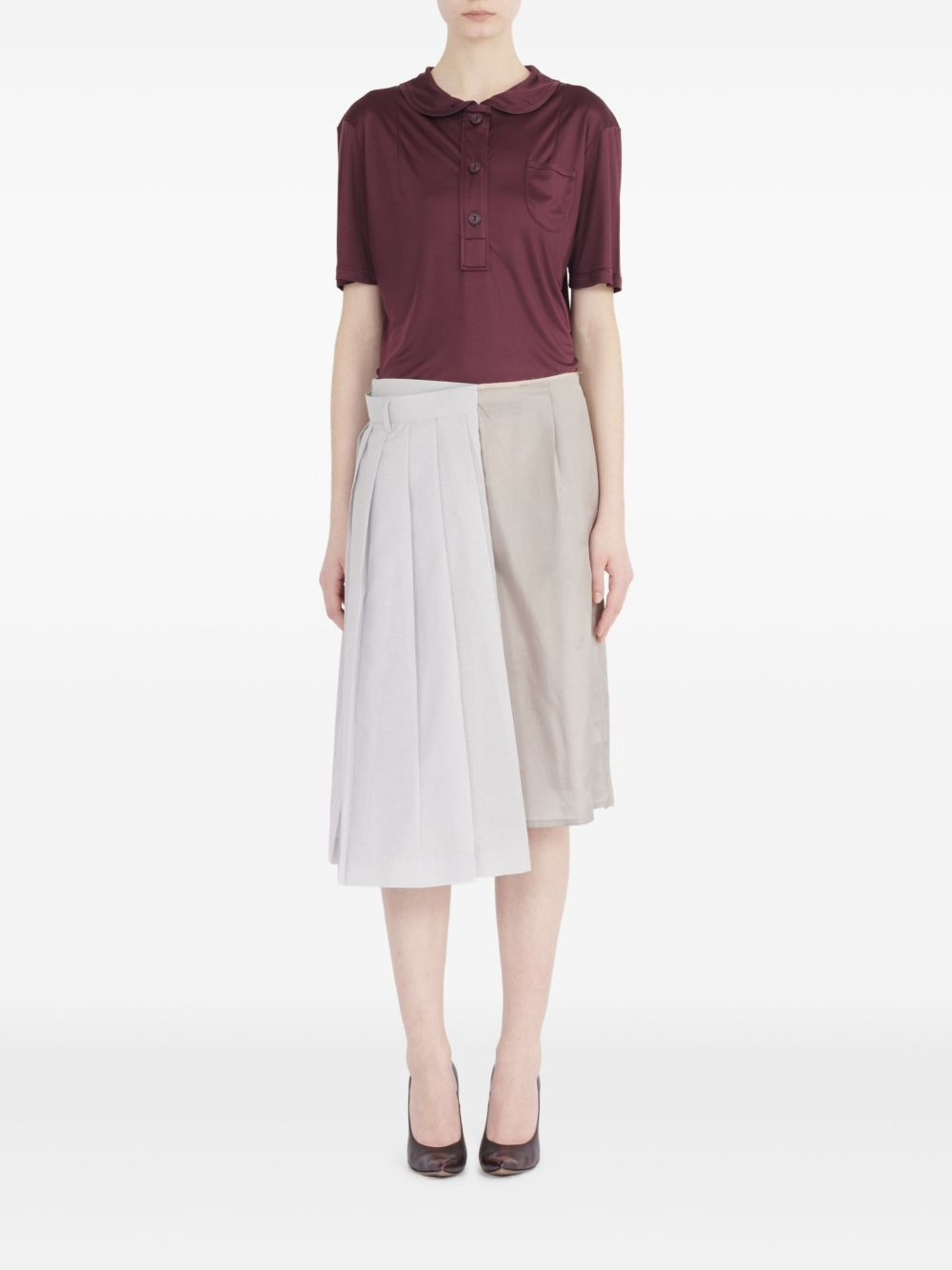 pleated midi skirt - 2
