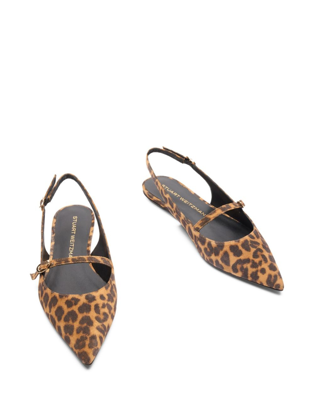 Emilia slingback pointed-toe flat pumps - 3